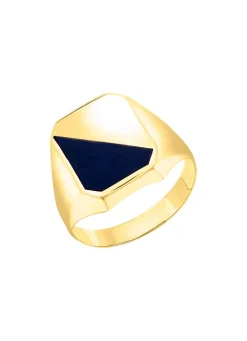 Herren BADER Herrenring aus 375er Gold mit Onyx