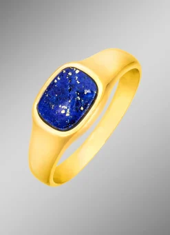 Herren BADER Herrenring mit echt Lapislazuli