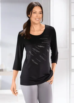 Damen BADER Herrliches Shirt mit Zierplättchen