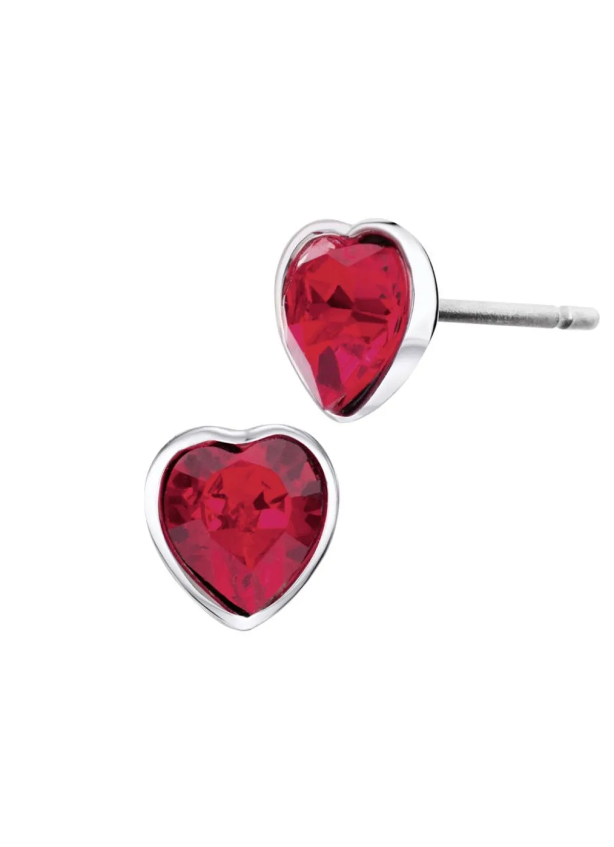 Damen BADER Herz-Ohrstecker mit Swarovski®-Kristallen