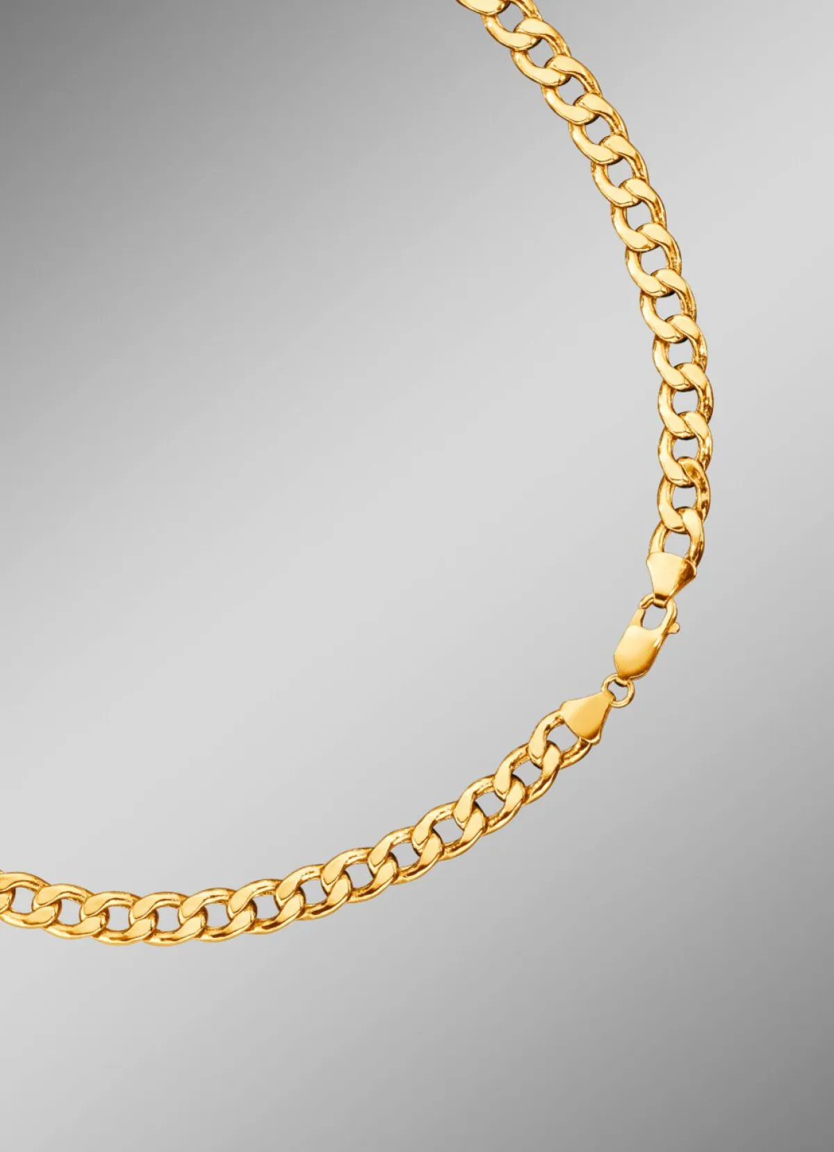Herren BADER Hochwertige Panzerketten-Garnitur aus Gold