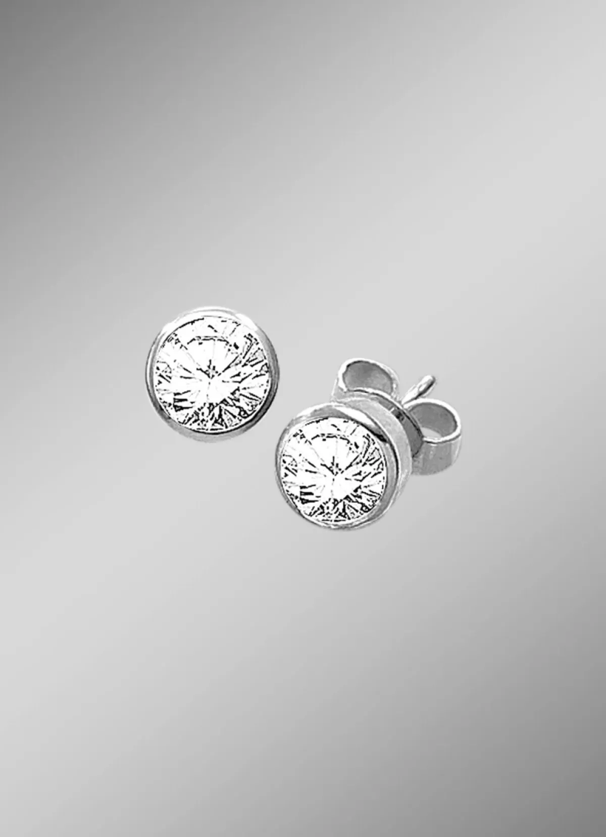 Damen BADER Hochwertiger Single-Ohrstecker mit Brillant