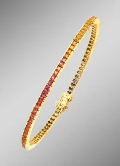 Damen BADER Hochwertiges Armband mit echten Safiren in Multicolor