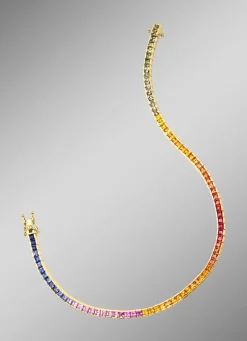 Damen BADER Hochwertiges Armband mit echten Safiren in Multicolor