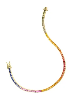 Damen BADER Hochwertiges Armband mit echten Safiren in Multicolor