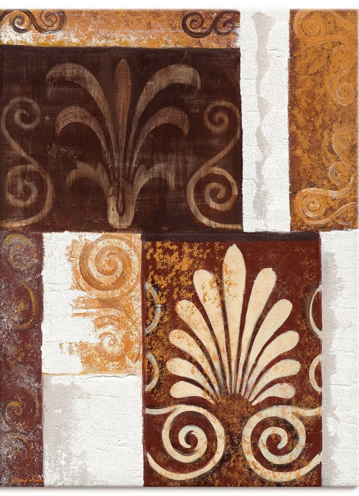BADER Hochwertiges Leinwandbild mit dem Titel „Ornamente II“