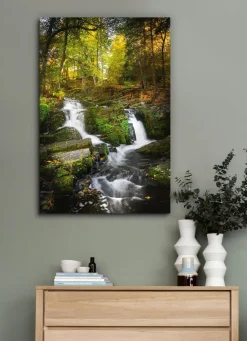 BADER Hochwertiges Leinwandbild „Selkefall im Harz“