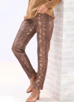 Damen BADER Hose in Reptil-Optik