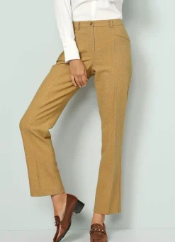Damen BADER Hose in gelb