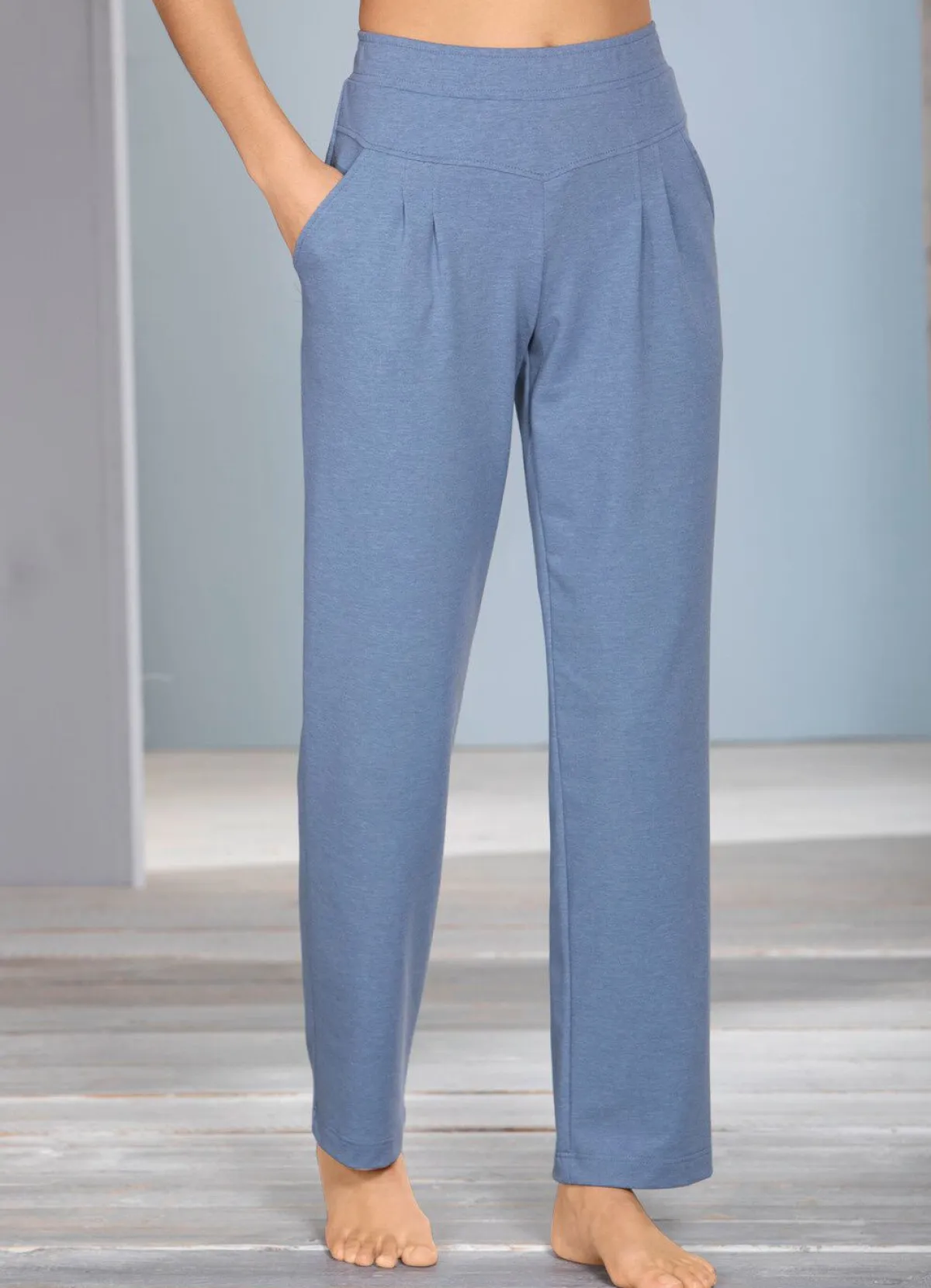 Damen ATHLET SPORT Hose mit breitem Dehnbund