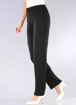 Damen KLAUS MODELLE MADE IN GERMANY Hose mit edlem Glanz
