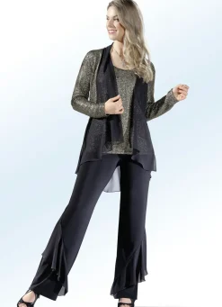 Damen ELENA EDEN Hose mit effektvollen Volants