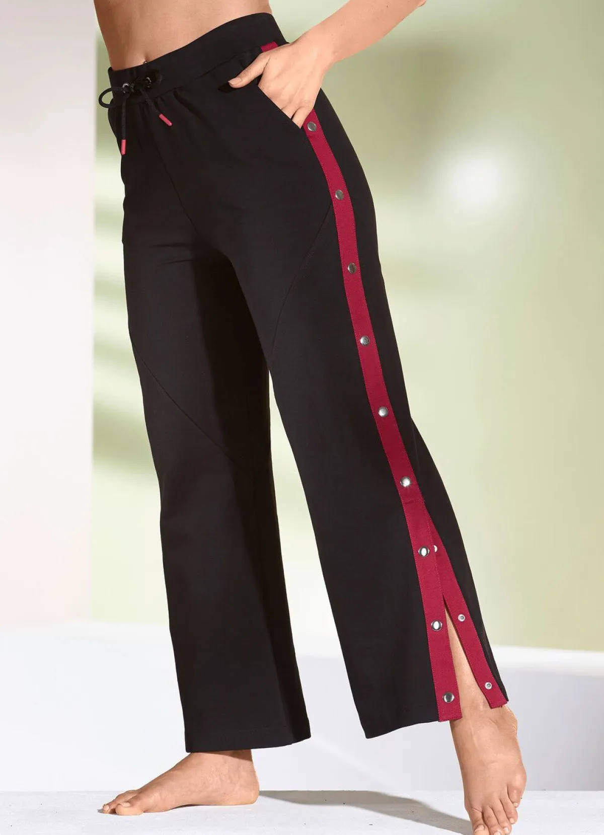 Damen PLANTIER Hose mit seitlichen Knöpfen