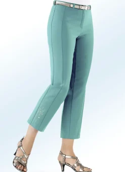 Damen KLAUS MODELLE MADE IN GERMANY 7/8-Hose mit Zierplättchenmotiv