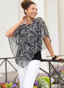 Damen BADER Interessante Poncho-Tunika
