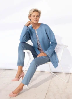 Damen laurakent Jacke mit offener Kantenverarbeitung