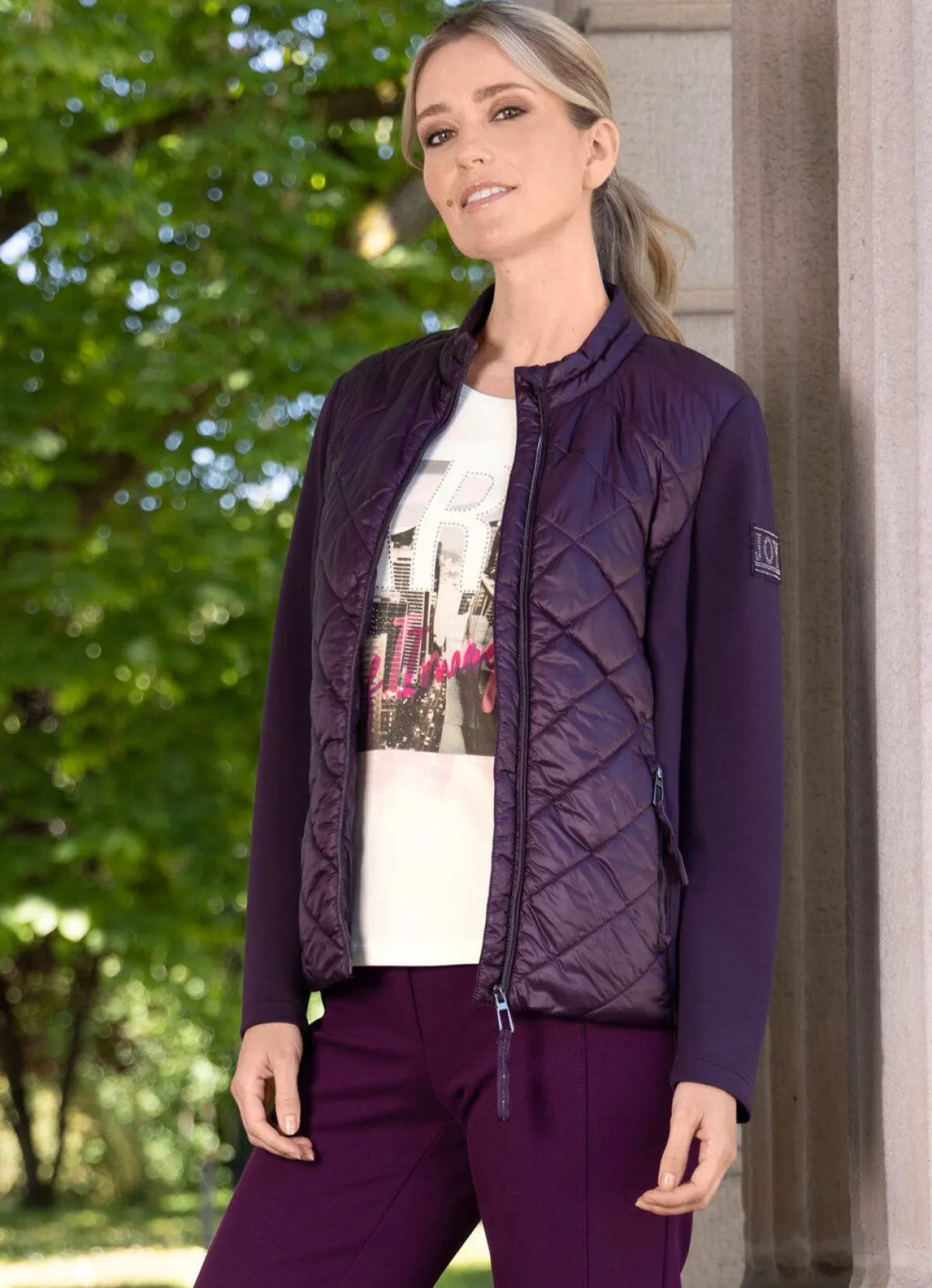 Damen RABE Jacke mit Steppeinsätzen