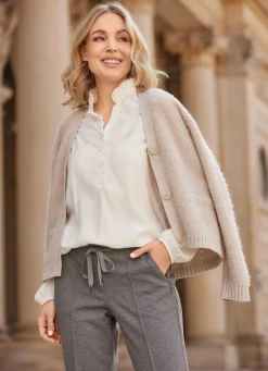 Damen B/ANCA Jacke mit V-Ausschnitt