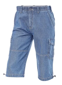 Herren BADER Jeans-Bermudas mit Cargotaschen in 3 Farben