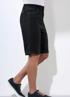 Herren BADER Jeans-Bermudas mit Dehnbundeinsätzen in 3 Farben