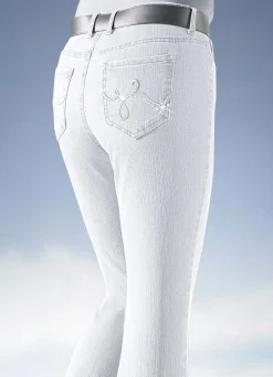 Damen ASCARI Jeans mit Strasssteinchen
