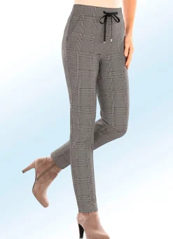 Damen ASCARI Jerseyhose in aktuellen Karodessinierungen