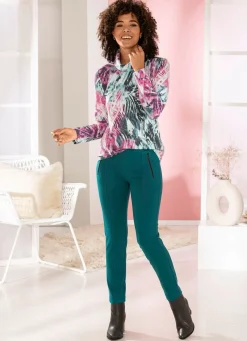 Damen ASCARI Jerseyhose mit Reißverschluss-Taschen