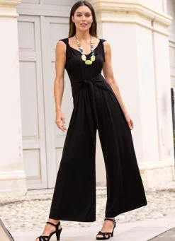 Damen laurakent Jumpsuit mit angenähtem Hüftbindegürtel in 3 Farben