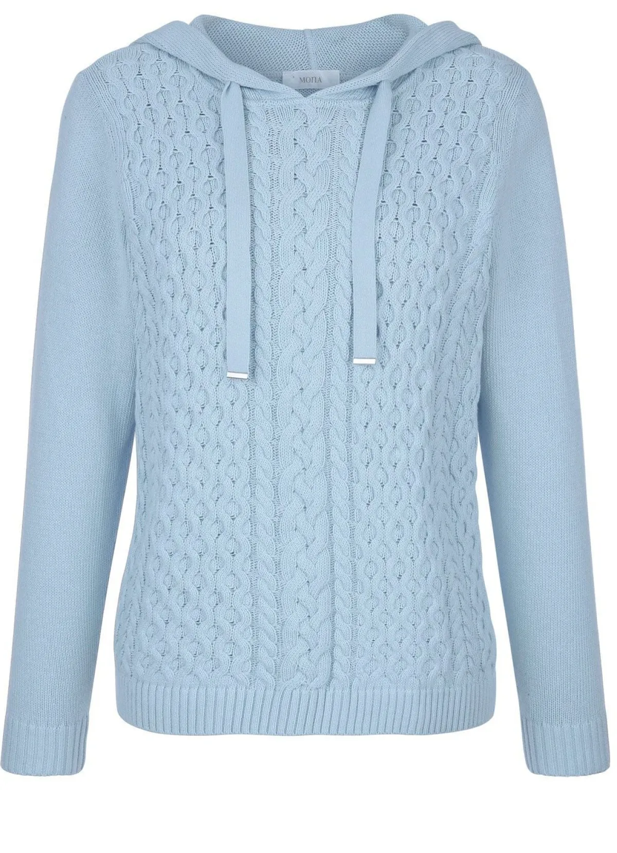 Damen BADER Kapuzenpullover mit Rippenabschlüssen