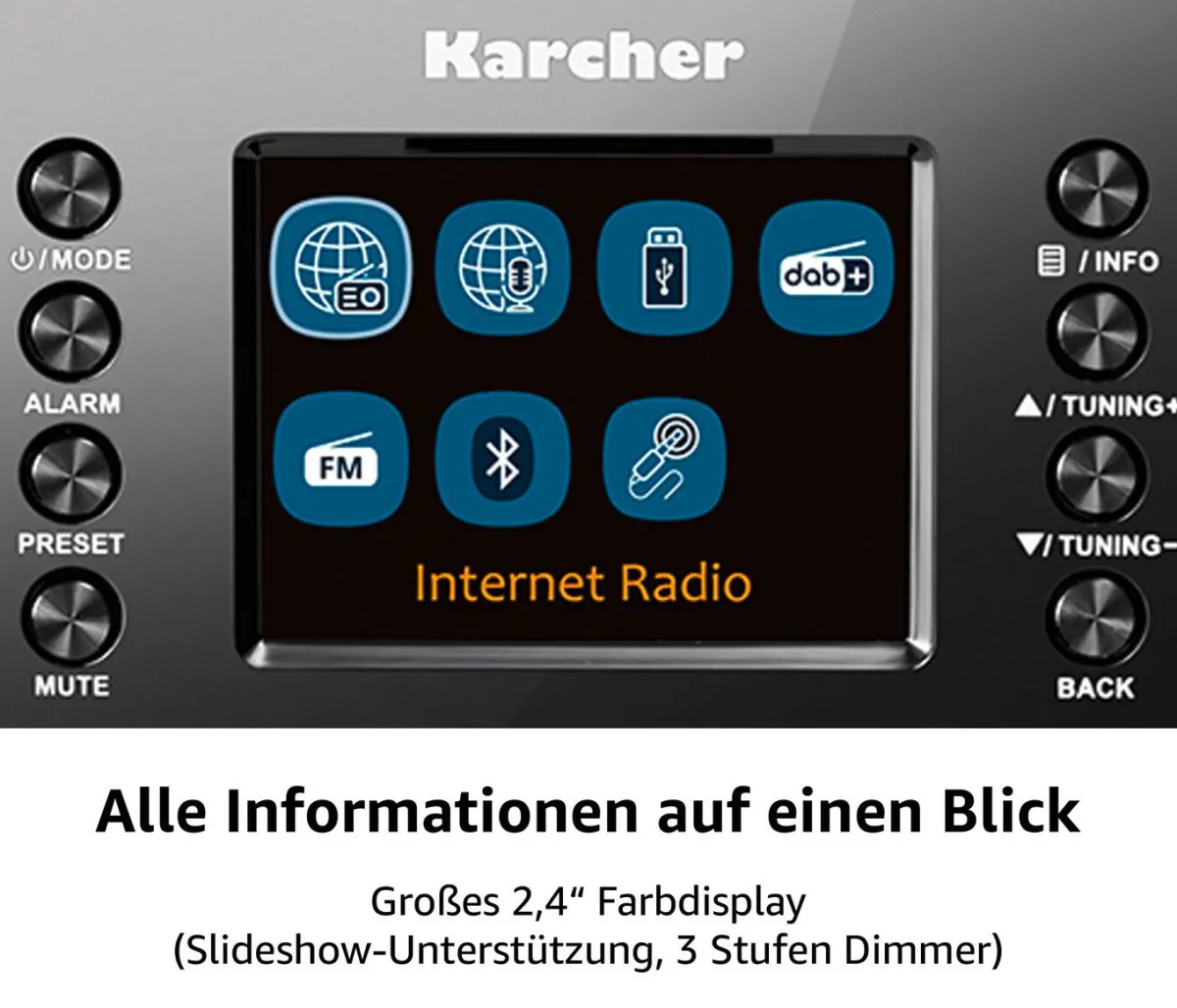 KARCHER "" DAB 7000i Internetradio mit WLAN