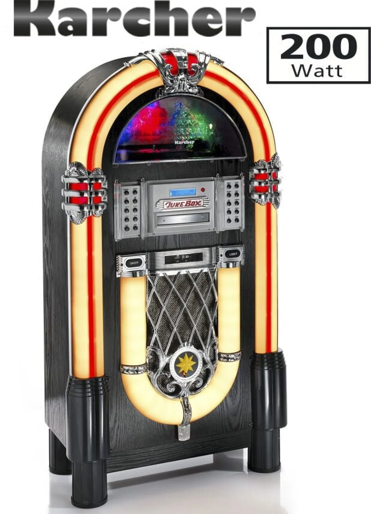 KARCHER JB6608D Plattenspieler-Jukebox mit DAB+