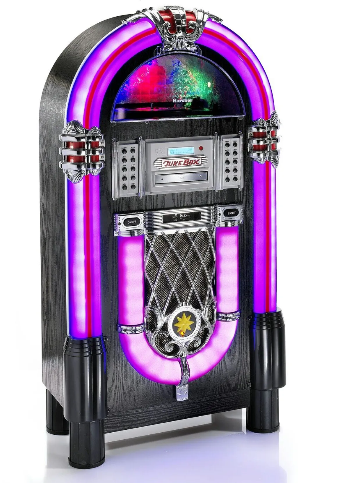 KARCHER JB6608D Plattenspieler-Jukebox mit DAB+