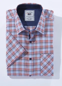 Herren MILANO ITALY Kariertes ""-Hemd in 4 Farben