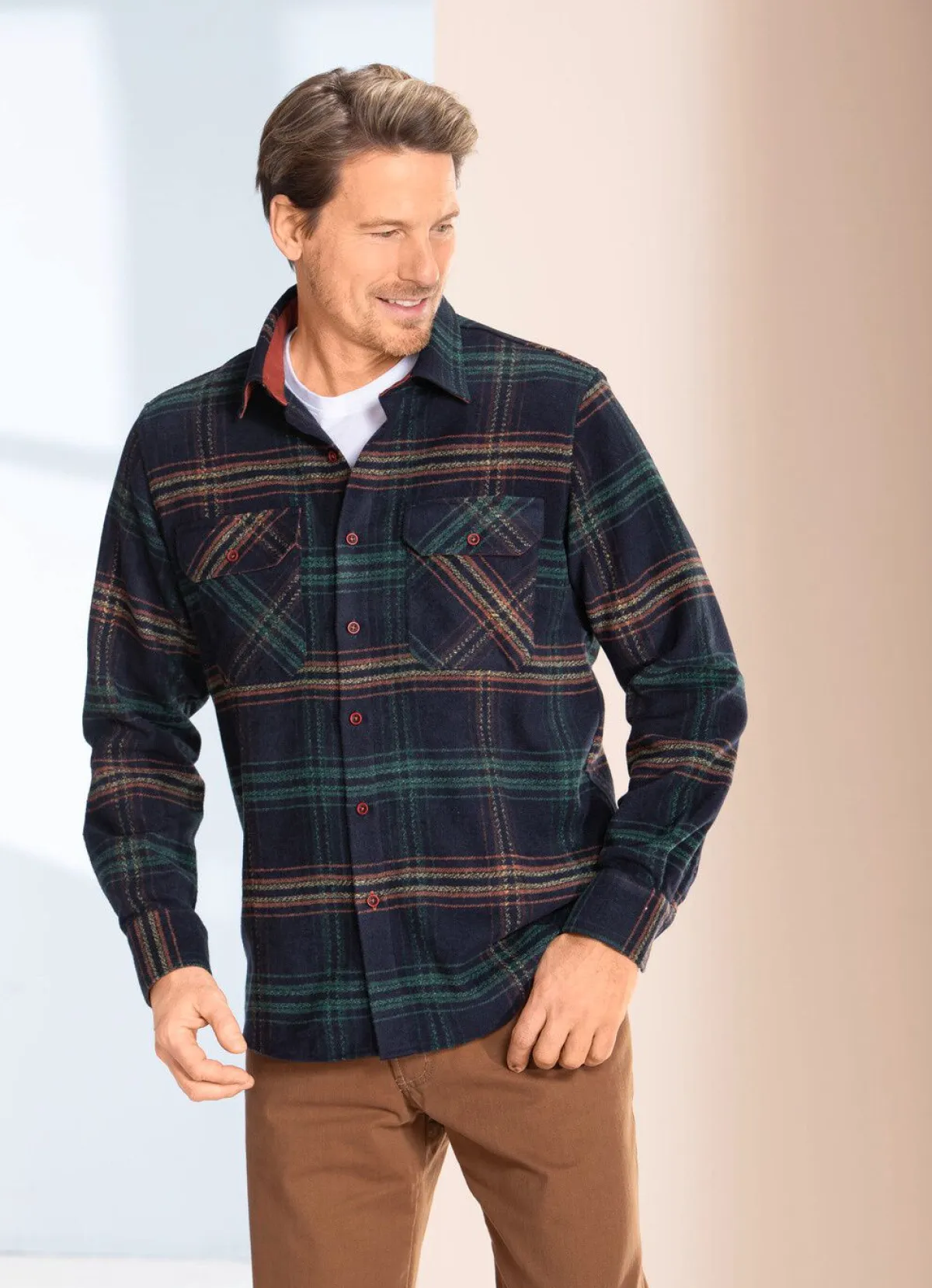 Herren MILANO ITALY Kariertes Overshirt von ""