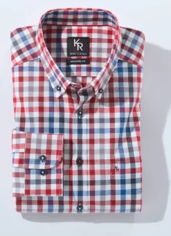 Herren BADER "King's Road"-Hemd mit Button-Down-Kragen in 4 Farben