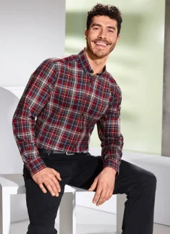 Herren BADER "King's Road"-Hemd mit Button-down-Kragen