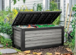 BADER Kissenbox in trendiger Holzoptik