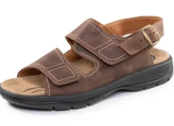 Herren BADER Klassische Herren-Sandalen, Weite H, mit Klettverschluss