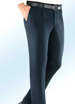 Herren KLAUS MODELLE MADE IN GERMANY "Klaus Modelle"-Dehnbundhose mit Bundfalten