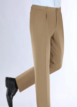 Herren BADER "Klaus Modelle"-Hose mit Bundfalten in 3 Farben