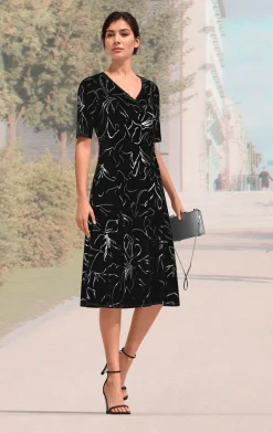 Damen KLAUS MODELLE MADE IN GERMANY Kleid in Wickeloptik