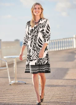 Damen laurakent Kleid mit dekorativer Faltenlegung
