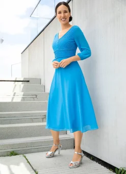Damen BADER Kleid mit feinen Zierkugeln
