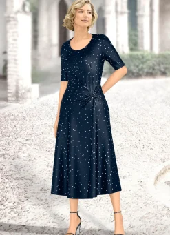 Damen KLAUS MODELLE MADE IN GERMANY Kleid mit Knoten-Optik