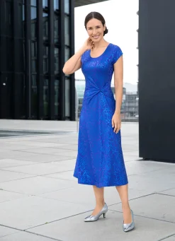 Damen BADER Kleid mit raffinierter Knotenoptik