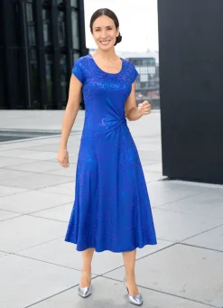 Damen BADER Kleid mit raffinierter Knotenoptik