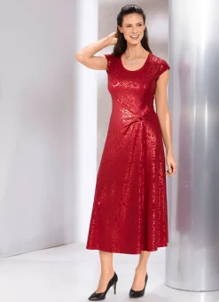 Damen BADER Kleid mit raffinierter Knotenoptik