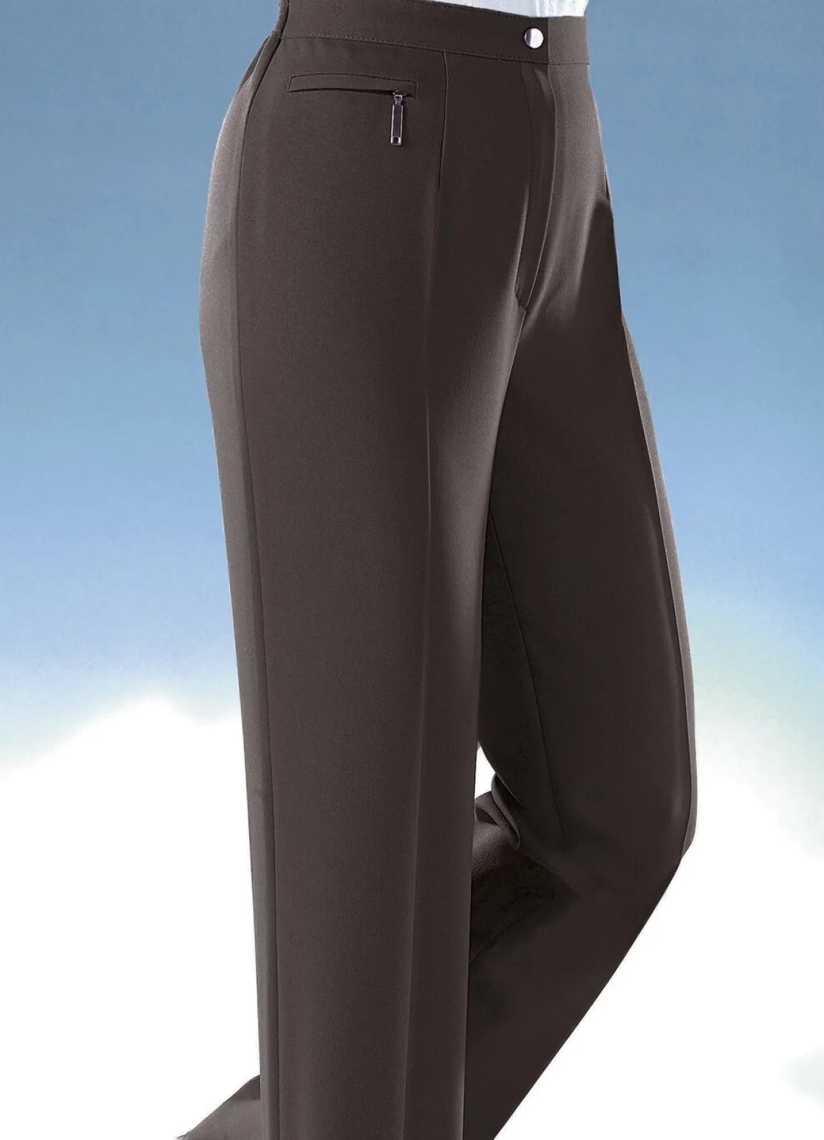 Damen KLAUS MODELLE MADE IN GERMANY Komforthose mit rückwärtigem Dehnbundeinsatz