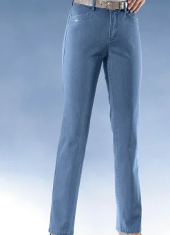 Damen ASCARI Komfortjeans verziert mit Strasssteinen