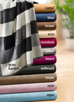 BADER Kuschelig-weiche Schlafdecke Cotton Home